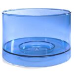 Blaues, transparentes Gehäuseteil des oberen Wassertanks für einen Lotus Vita Wasserfilter.