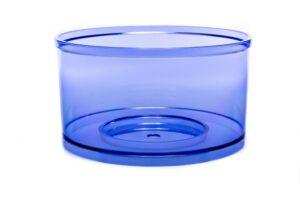 Blauer oberer Einfülltank als Ersatzteil für einen Stand-Wasserfilter von Lotus Vita.