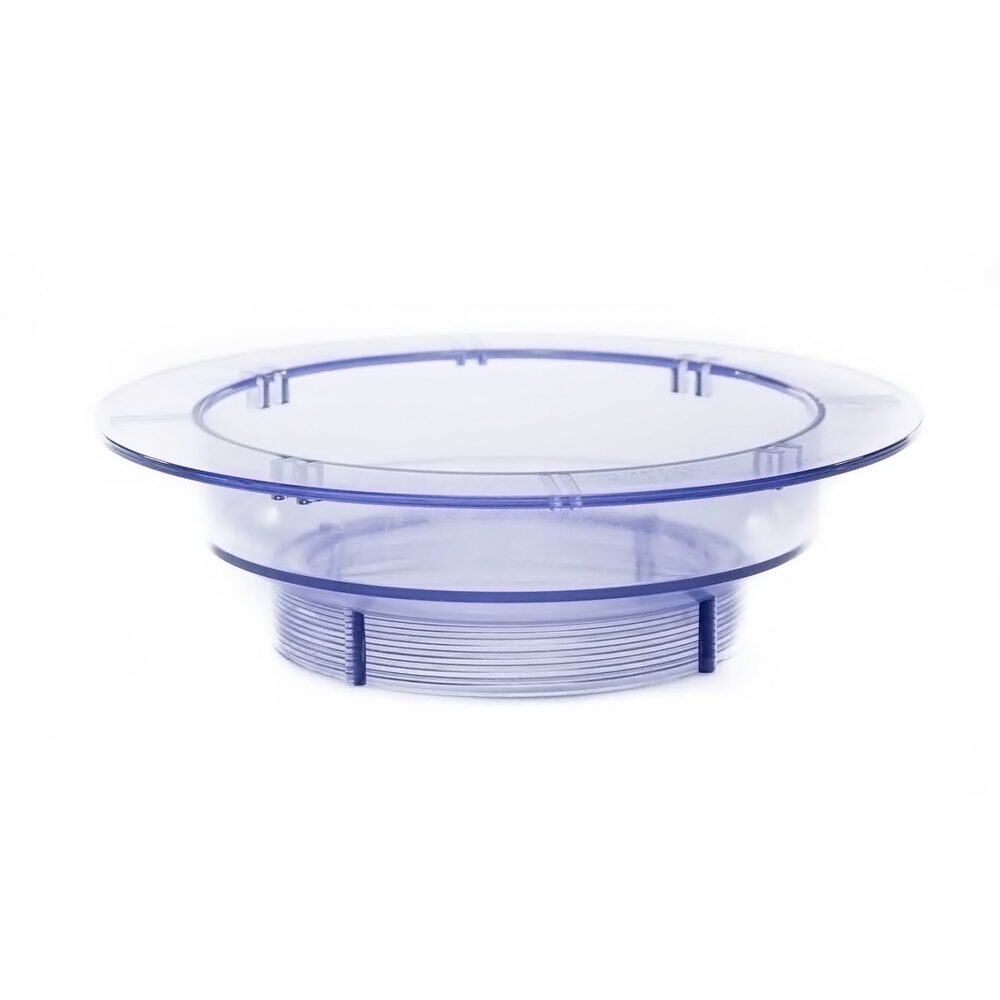 Transparenter Gewindering als Ersatzteil für einen Lotus Vita Wasserfilter-Standgerät.